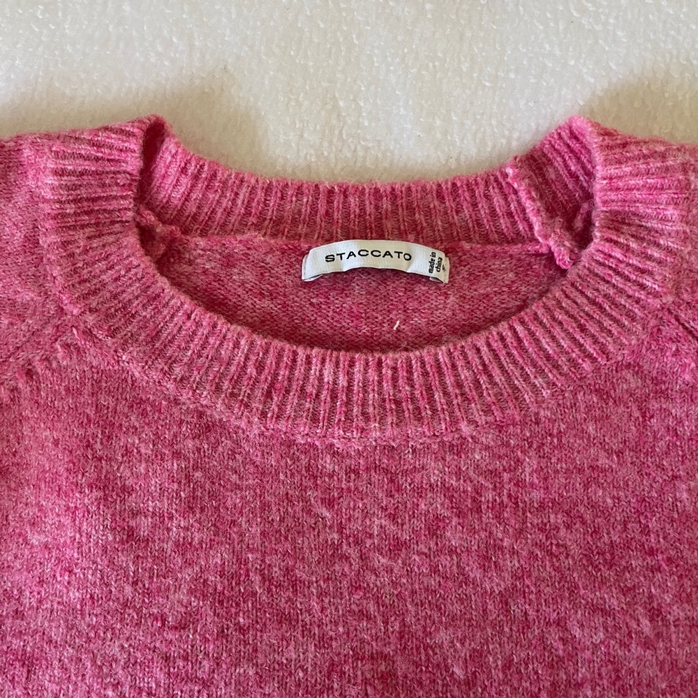 Staccato Pink Crewneck Knit Sweater